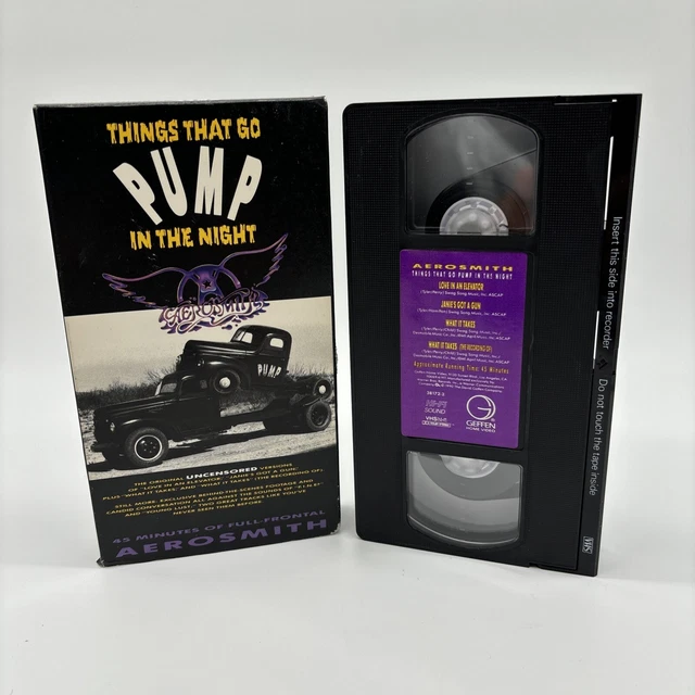 AEROSMITH : THINGS that Go Pump in the Night (VHS, 1990