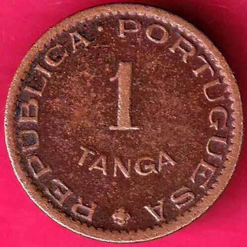 Republica Portuguesa 1952 Estado One Tanga Rare Coin #In10