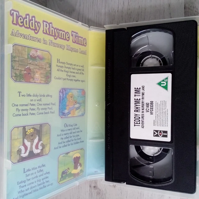 TEDDY RHYME TIME Nursery Vhs Rare Retro Vintage Series Movie £9.46