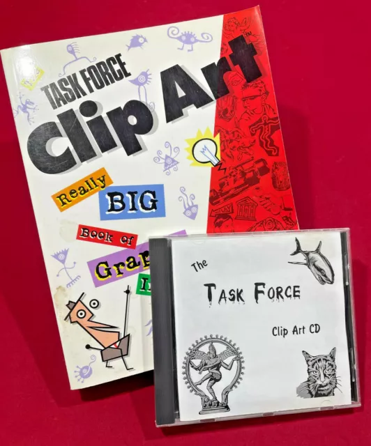 Il Taskforce Clip Art Cd-Rom & Davvero Grande Libro Di Grafico Immagini Manuale