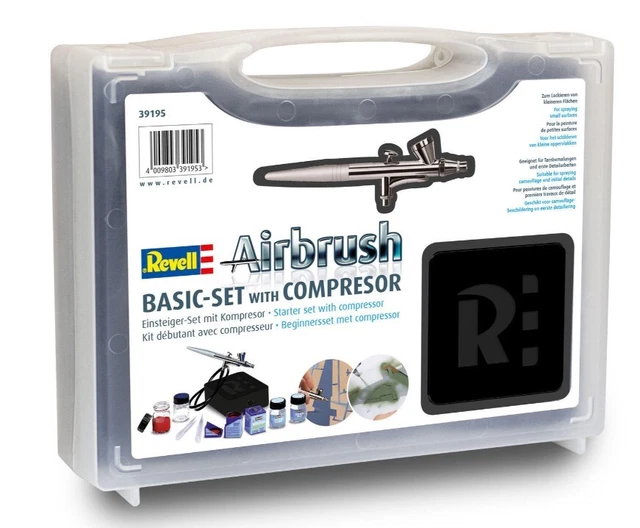 Revell File Set SET KIT COMPLET aérographe REVELL pour débutant, REV39195, échelle ...