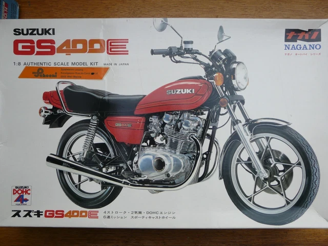 Maquette NAGANO 1/8 Suzuki GS400E – Réf 1012 – Kit Moto Neuf En Boîte