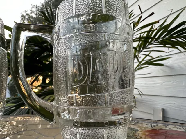 Dads Root Beer Barrel Mug Vtg Soda Fountain Float Thick Heavy Glass Advertising