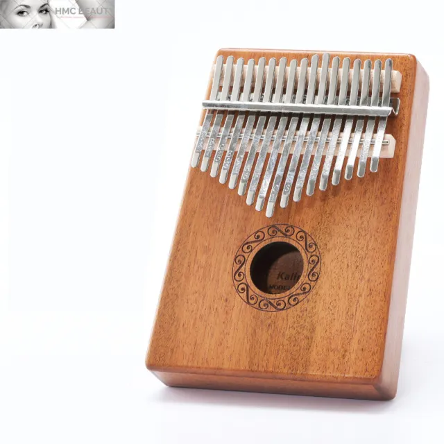 17 Key Kalimba Thumb Piano Single Board Mahogany Wood Mbira Musical Instrument