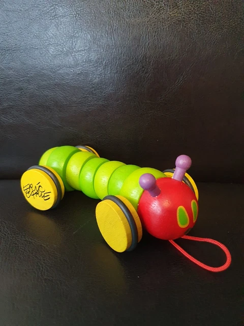 Goki Giocattolo Trainabile Bruco Mathilda In Legno Con Corda E Campanellino - 29 Cm, Per Bambini Da 1 Anno, Favorisce Coordinazione E Motricità