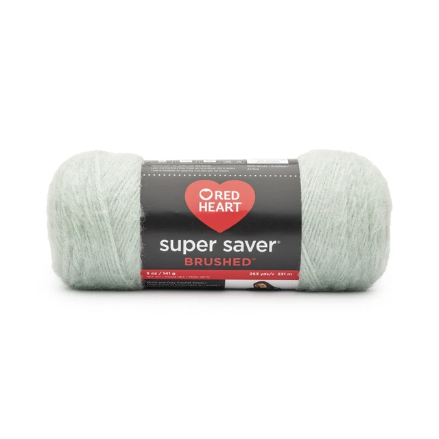 Pastel Red Heart Super Saver hilo cepillado azulado E309-5056