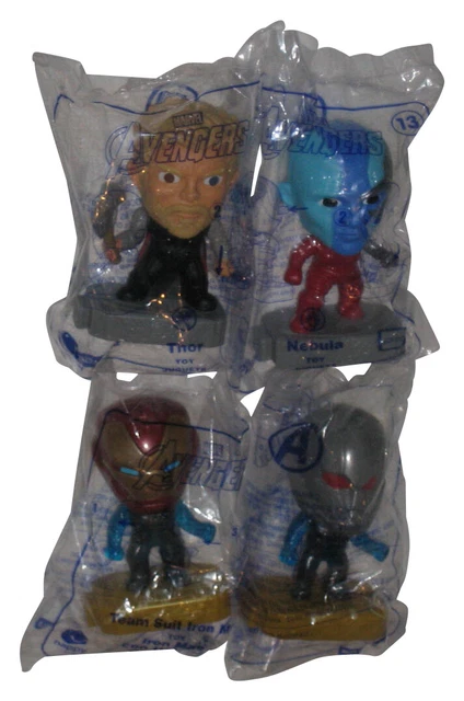 Marvel The Avengers McDonalds Banderole Happy Meal Figurine Jouet Lot - (4