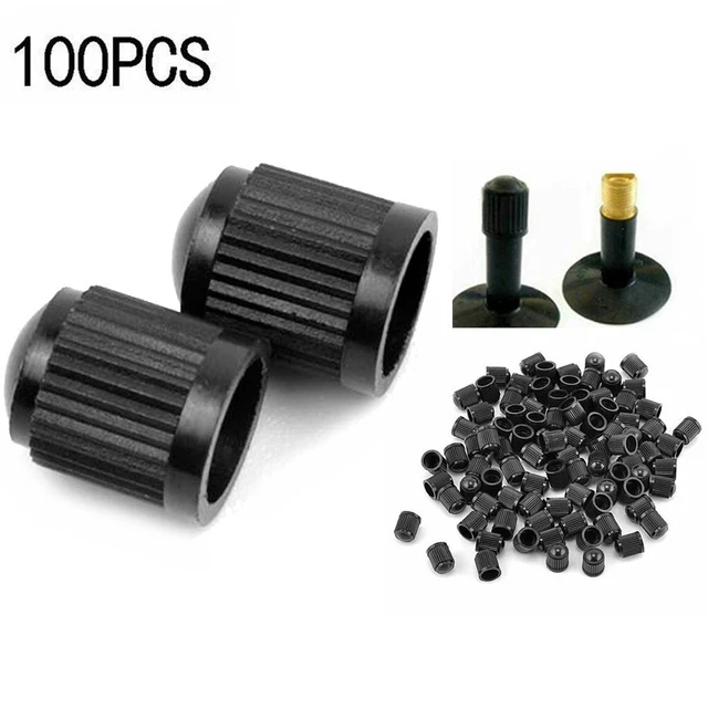 Lot De 100 Bouchons De Valve De Pneu En Plastique