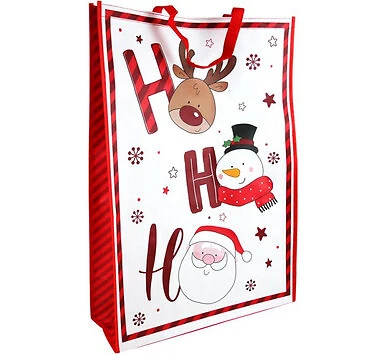 Hohoho Jumbo Woven Super Large Christmas Gift Bags by north pole
