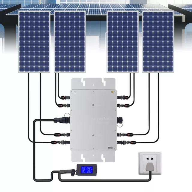 Inverter solare 1200 W griglia tie micro MPPT micro inverter microinverter nuovo