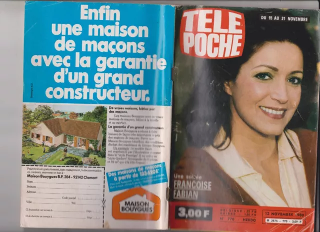 Tele Poche 1980 N°770 Complet - Francoise Fabian