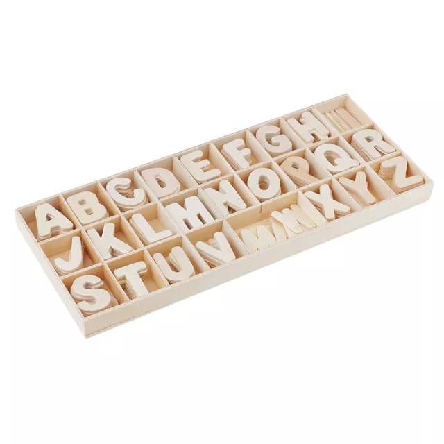 156 Stücke Holzbuchstaben Buchstaben Holz Alphabet ABC