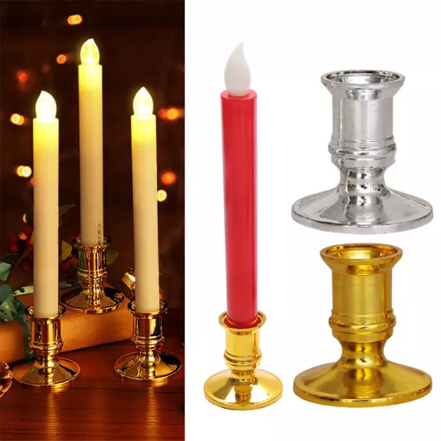 Lámpara de velas de cono recto individual o soporte para velas 1 pieza mesa decorativa ◑