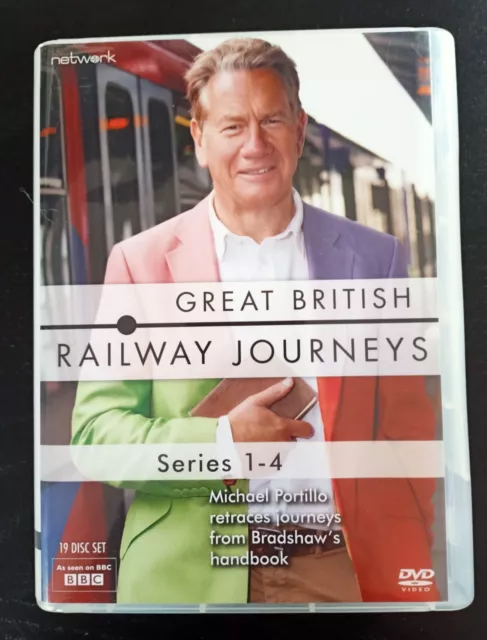 Great British Railway Journeys - DVD Series 1 2 3 & 4 - Region 2 - MINT