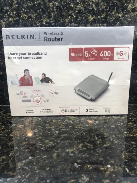 New Belkin Wireless G Router, Installation Guide, CD + User Manuel F5D7230-4