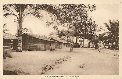Carte Postale Afrique Congo Kayes Kouilou Le Village