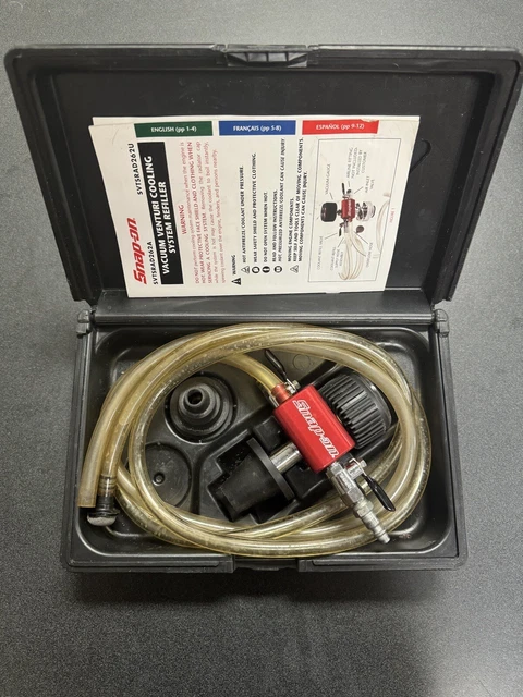 SNAP ON COOLING System Refiller SVTSRAD262U Nice Hard Case W/ User ...