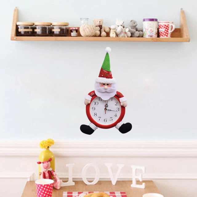 1 Lot De 9 Autocollants De Fenêtre Père Noël Nains Colorés De 30 X 20