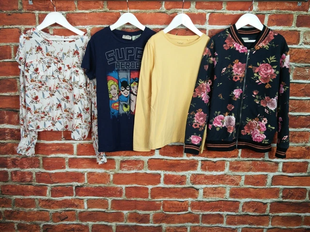 Girl Bundle Age 9-10 Year Next Zara Jacket T-Shirt Top Super Heroes Floral 140Cm