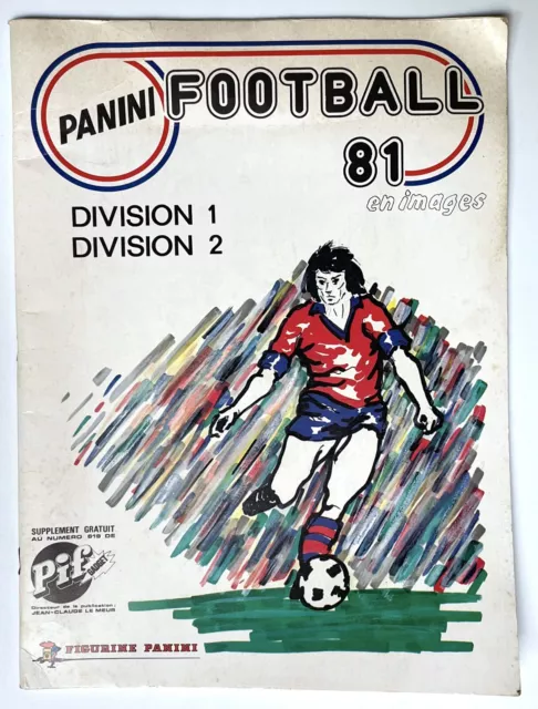 PANINI Football 81 album images vide neuf offert dans Pif gadget n°619