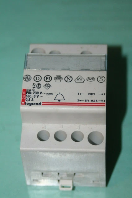 Transformateur ABB TM30/24 - 230V Vers 12V Et 24V, Pour Sonnerie Ou Cloche, Occasion Fonctionnel