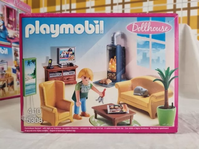 Playmobil Dollhouse Soggiorno con stufa