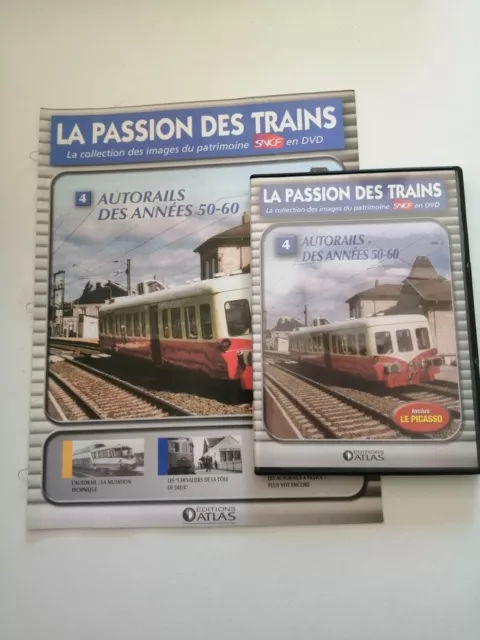 DVD LA PASSION DES TRAINS N° 4 + FASCICULE AUTORAILS DES ANNEES 50-60 comme neuf