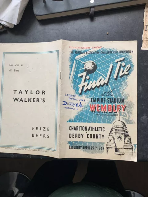 1946 fa cup final programme