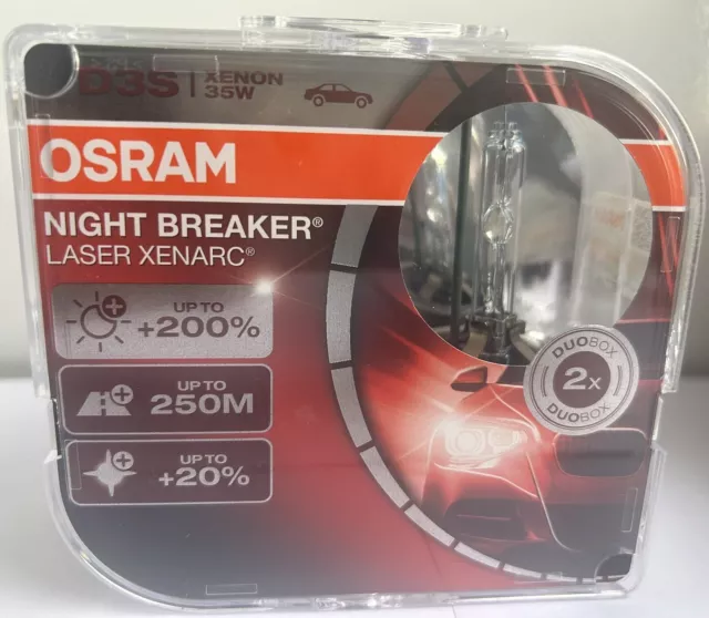 OSRAM XENARC NIGHT BREAKER LASER Headlight 66140XNN-HCB D1S Xenon Bulb  £140.20 - PicClick UK