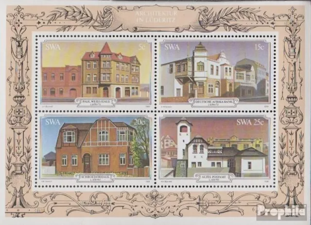 Namibia - Southwest block6 FDC 1981 Historical Buildings