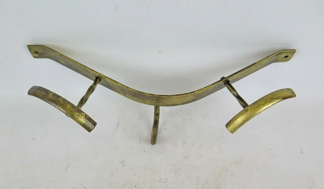 Old Coat Hangers Wall Wrought Iron Golden A 2 Hooks Hanger CH2