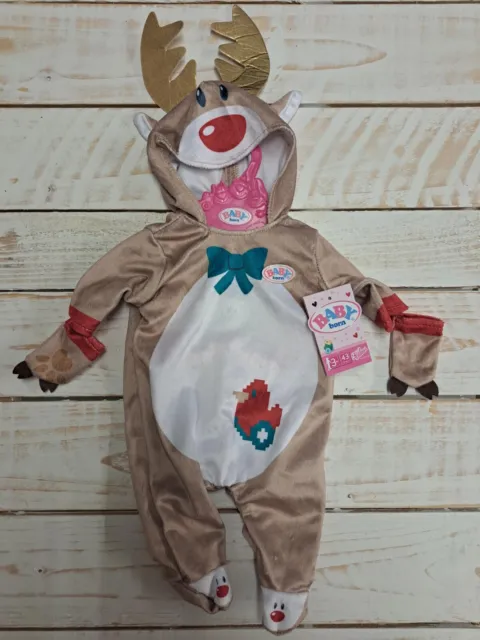 Baby Born Reindeer Outfit For Baby Born Doll (39-46cm) 3+