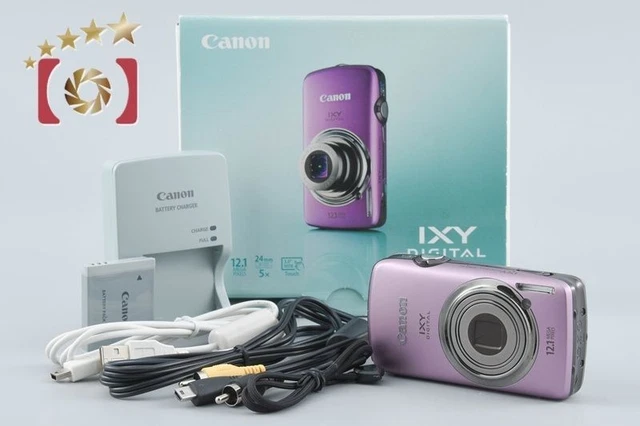 CANON IXY DIGITAL 930 IS púrpura cámara digital compacta caja