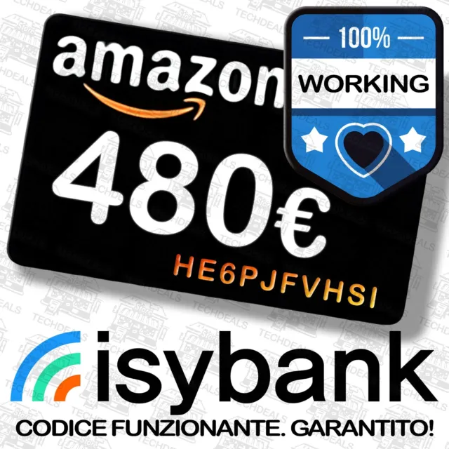 Isybank Codice Amico He6Pjfvhsi Promo Isyreward 30€ + 450€ Buoni Amazon