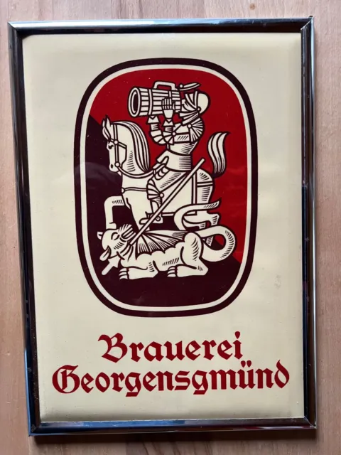 Brauerei Georgensgmünd altes Bier Schild