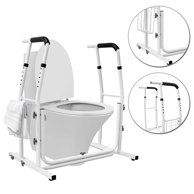 WC inodoro soporte de inodoro 200 kg ayuda para levantarse bastidor de soporte altura ajustable DE