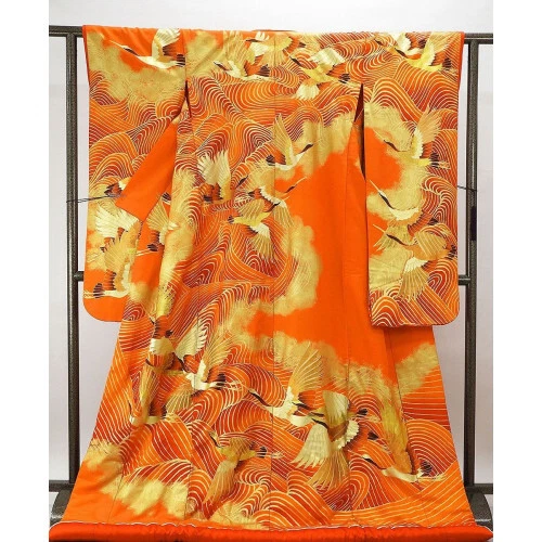 Japanese traditional kimono Uchikake pure silk for Wedding from Japan 2309_25
