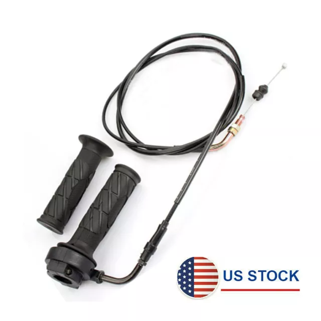 US For GY6 125cc-150cc Moped Scooter Bike ATV Throttle Turn Handlebar Grip Cable