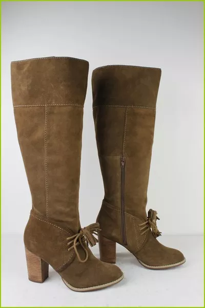Bottes à Lacets LIMITED COLLECTION Daim Marron T 39 TTBE