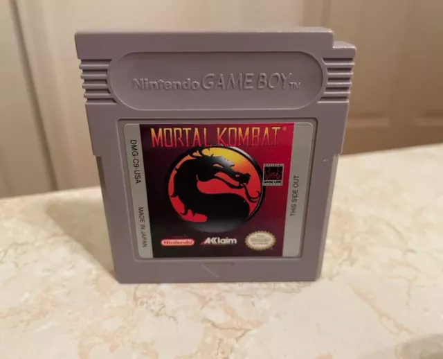 Mortal Kombat (Nintendo Game Boy, 1993) Cart Only NICE