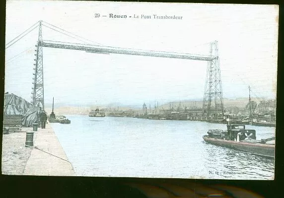 Rouen Le Pont Cp Toilee