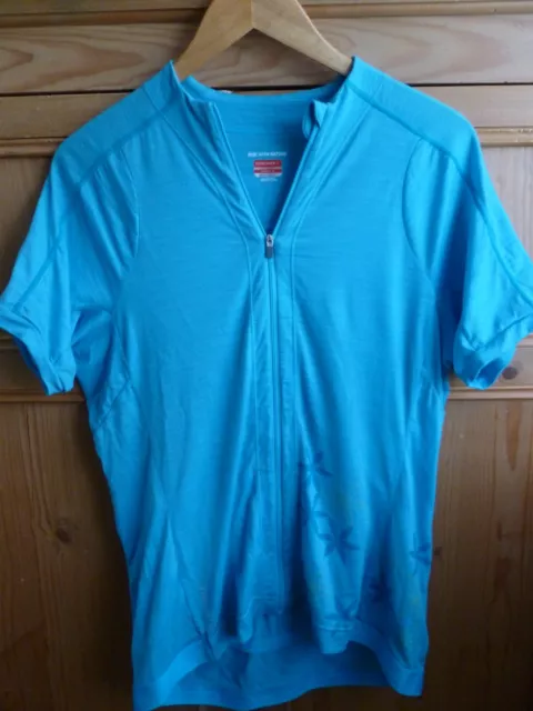 WOMENS ICEBREAKER GT Full Zip Short Sleeve MERINO Wool Cycling Jersey XL 30.00 PicClick UK