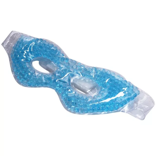 Hot Cold Sleeping Eye  Ice Cool Blue Compress Gel Eyeshade Fatigue Relief Eye