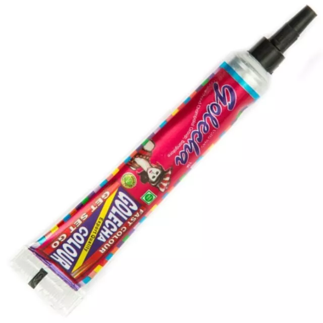 1 X Henné Pâte Tube Golecha Magenta 20g Dessiner Déco Bricolage Dessins Inde Wow