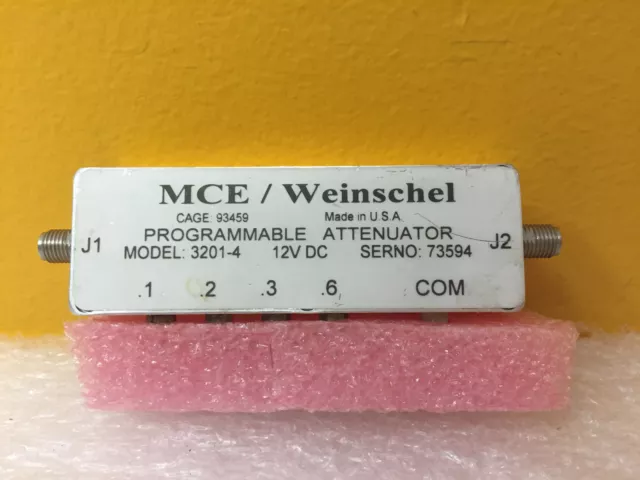 Weinschel 3201-4 DC to 2 GHz, 0 -1.2 dB, SMA, Programmable  Attenuator. Tested!