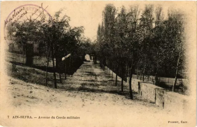 CPA AK Geiser 7 AIN-SEFRA - Avenue du Cercle Militaire ALGERIA (764632)