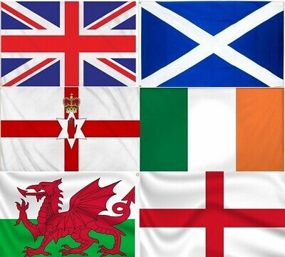 Large 5ft x 3ft National Flag Union Jack Great Britain Ireland Scotland Wales