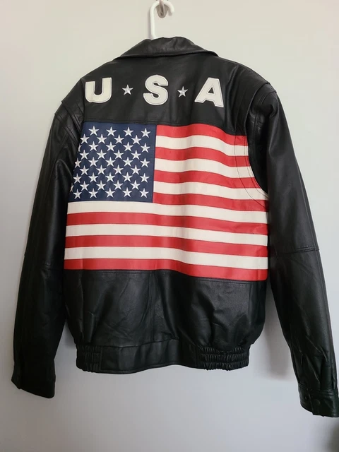 Genuine Leather Jacket WILDA Mens SZ 3XL U.S.A.