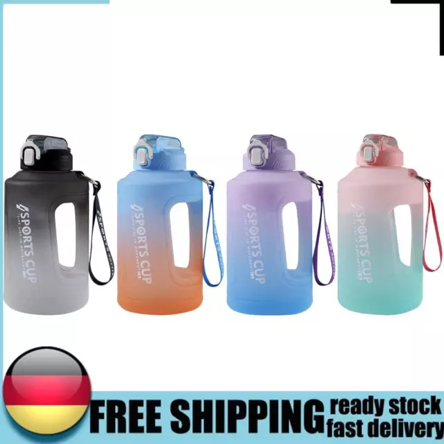 Plastic Water Bottle Outdoor Gym Fitness Sports Leakproof Drinking Frosted Cup D