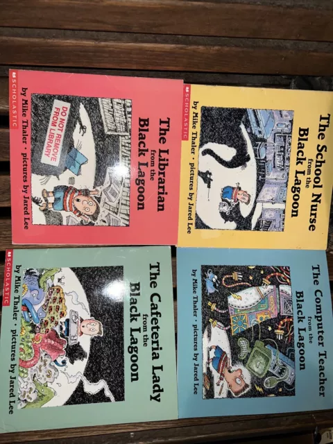 LOT of 11 BLACK LAGOON PICTURE BOOKS by Mike Thaler--SCs Cafeteria, Nurse +